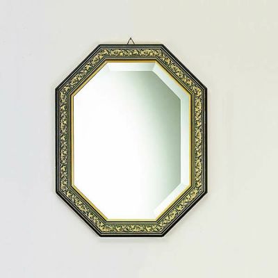 アンティーク 八角ミラー シルバー LLサイズ Mirror（壁掛け鏡）八角形