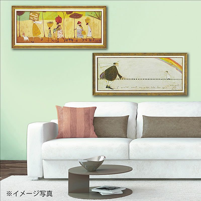 サム トフト「ずっとあなたを待ち続けて」Gel加工 絵画 インテリア