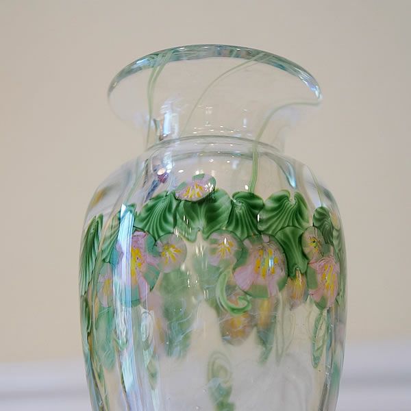輸入雑貨 ガラス花瓶（花）USA製 手作り おしゃれ花瓶 インテリア 雑貨 インテリア 置物