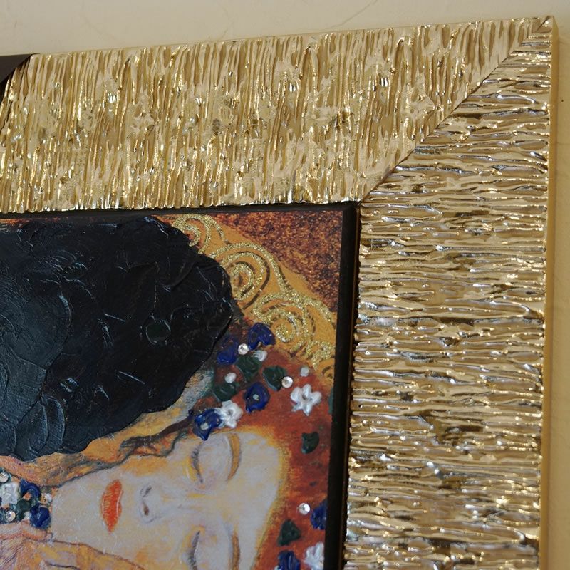 絵画 インテリア イタリア製 クリムト 画 接吻 The Kiss | 輸入家具 
