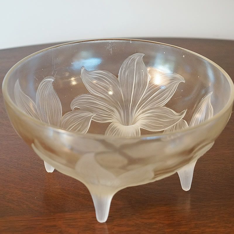 ルネ ラリック Rene Lalique LYS（リス）百合の花 ガラス 置物 1924年頃 オパールセント ビンテージ | 輸入家具・雑貨の専門店  e木楽館 【公式】