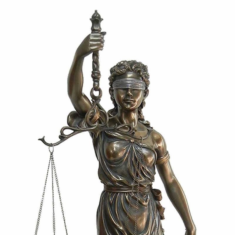 テミス像 アンティークブロンズ像 正義の女神 銅像 置物 | www.causus.be