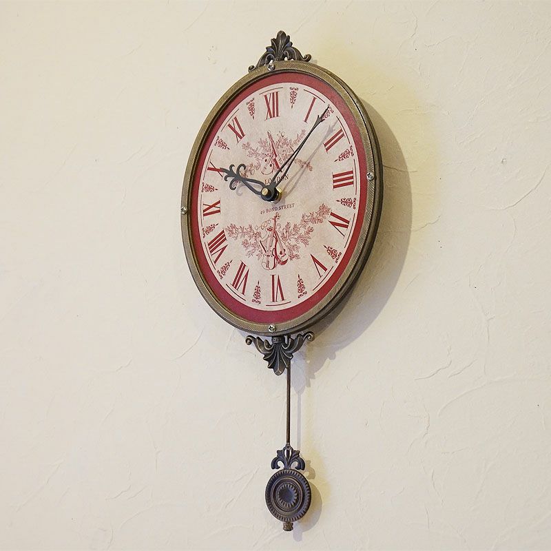 日本製在庫輸入雑貨 ホワイトレースクロック 時計 コベントガーデン シャビーシック ウォールクロック クラシック フレンチ アイアン RY-11 送料無料 アナログ