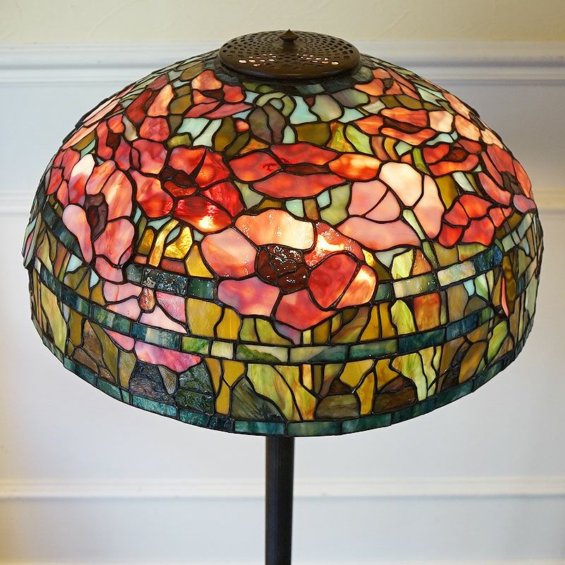 ティファニーリリーランプ 12灯 フロアランプ アンティーク ブロンズ  