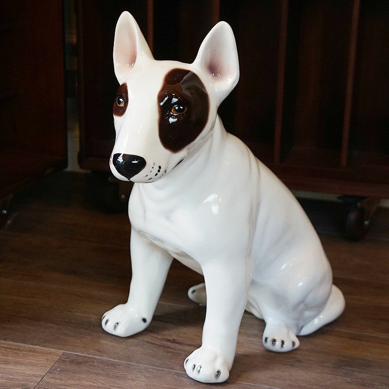 新発売】 アフガンハウンド 陶器 置物 番犬 大型犬 オブジェ 