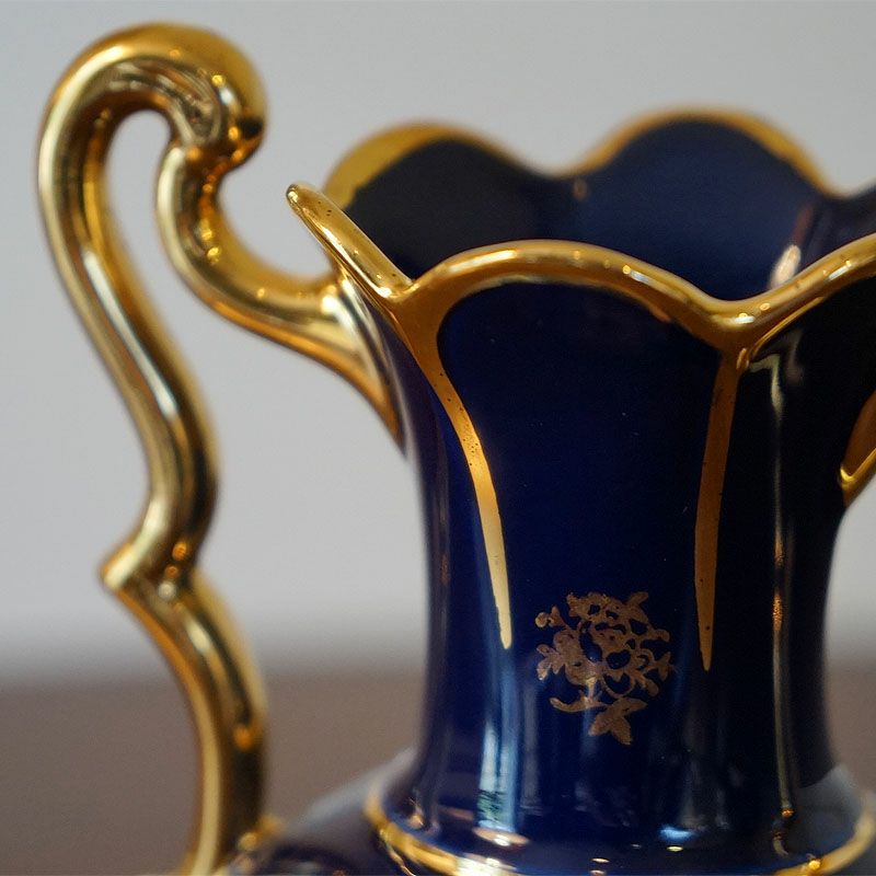 ヴィンテージ フランス製 リモージュ 花瓶 陶器 フラワーベース【送料無料】USED