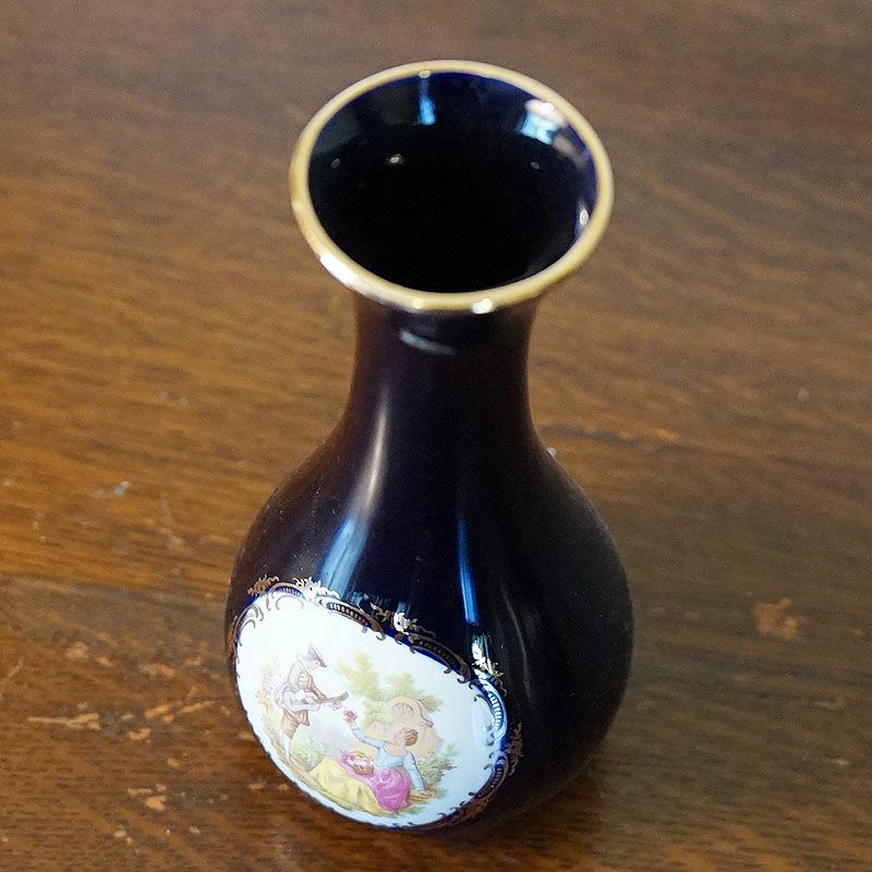フランス リモージュ 花瓶 陶器 フラワーベース