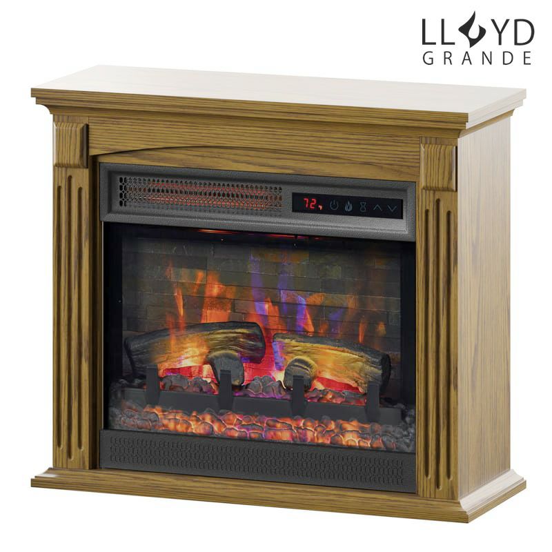 電気式暖炉 ロイドグランデ ランフォード 18インチ・遠赤外線(1000W 
