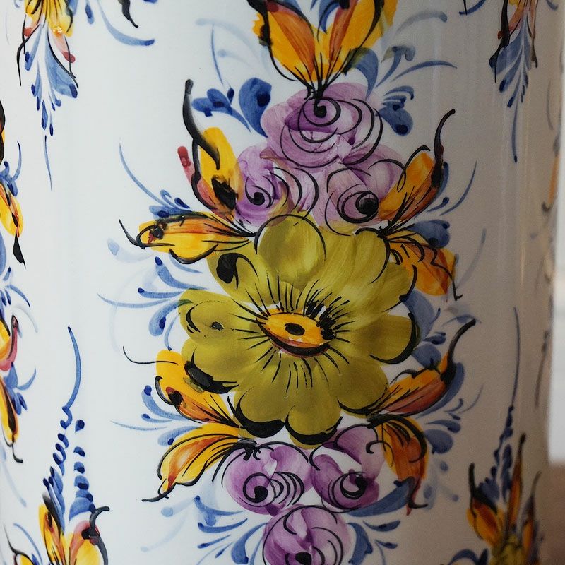 美品　陶器　ドイツ製　ヴィンテージ　傘立て　花瓶　暖かみのある色合と絵柄が素敵な 000000010327-01-l.jpg?t=