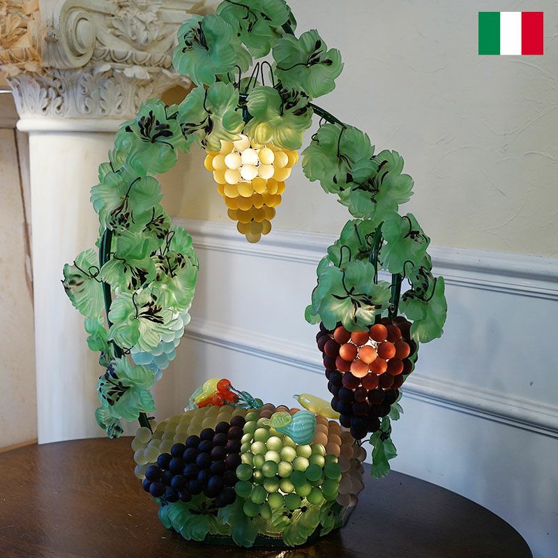 ヴィンテージ イタリア製 ベネチア 葡萄ランプ ブドウランプ 4