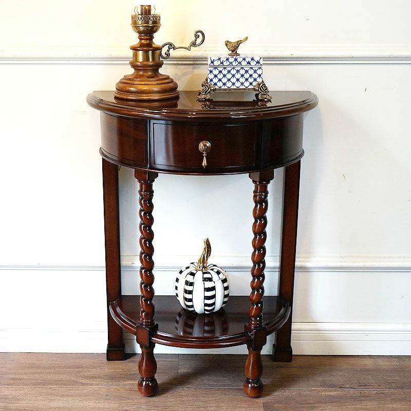 イタリア製 アンティーク調 六角 コンソールテーブル 飾り台 象嵌 イタリア製 コンソールテーブル コンソール 六角 アンティーク調 anji