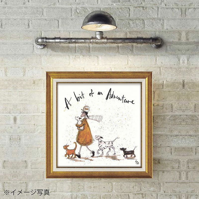 サムトフト 絵画 「 ほんの少しの冒険 」 Sam Toft Gel加工 絵画 インテリア 壁掛け 絵画 額入り