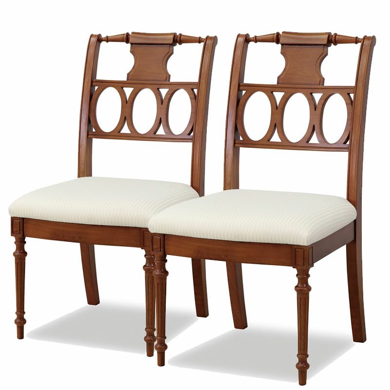 東海家具 ブライトン BRIGHTON ダイニングチェア 2脚セット E アンティーク