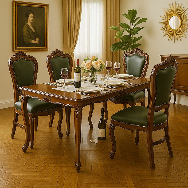 ダイニングテーブル アンティーク 165 長方形 象嵌 Malina Cassili マリナカッシーリ 組立品