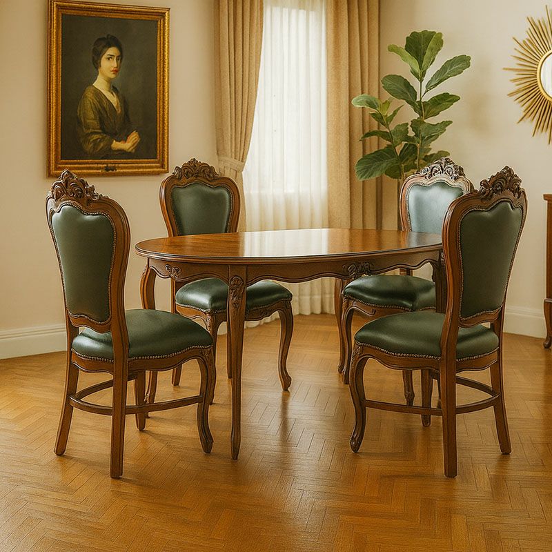 ダイニング5点セット チェア テーブル 165 オーバル 楕円 象嵌 Malina Cassili マリナカッシーリ 組立品