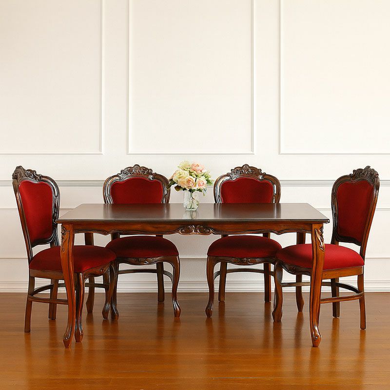 ダイニング5点セット チェア テーブル 165 長方形 象嵌 Malina Cassili マリナカッシーリ 組立品