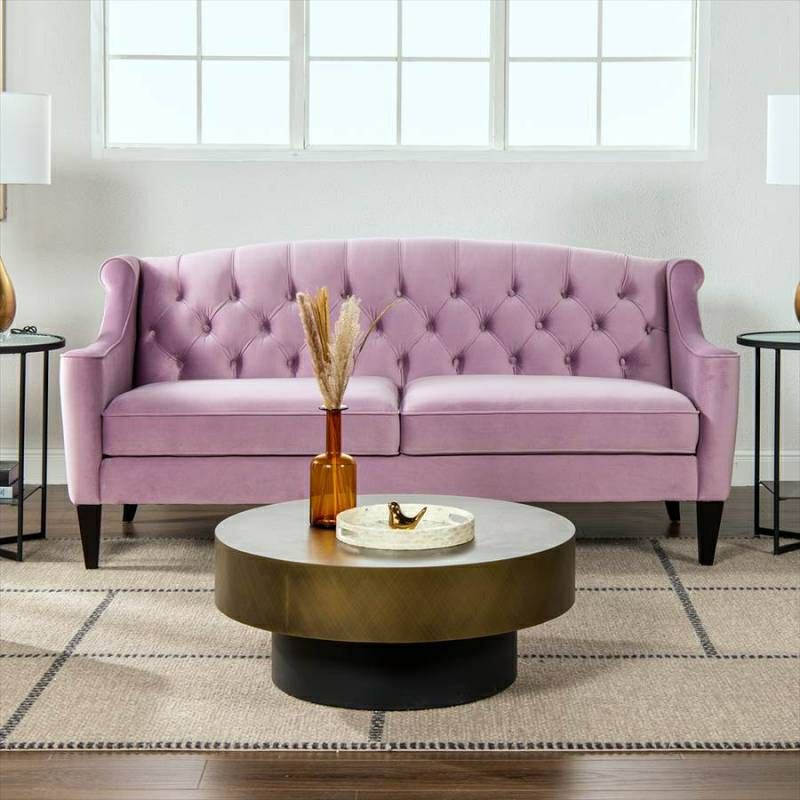 ジェニファーテイラー ソファ 3人掛け ソファー ベロア ラベンダー KEN 952 Jennifer Taylor アメリカ家具 ソファ ファブリック 布張り